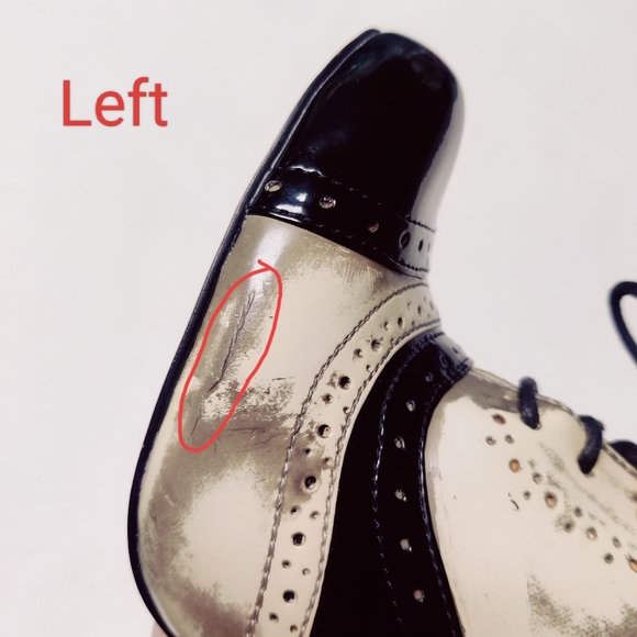 Aldo Tuxedo Oxford High Heels Shoes Women's Size 38 or 7.5 US - Picture 13 of 13